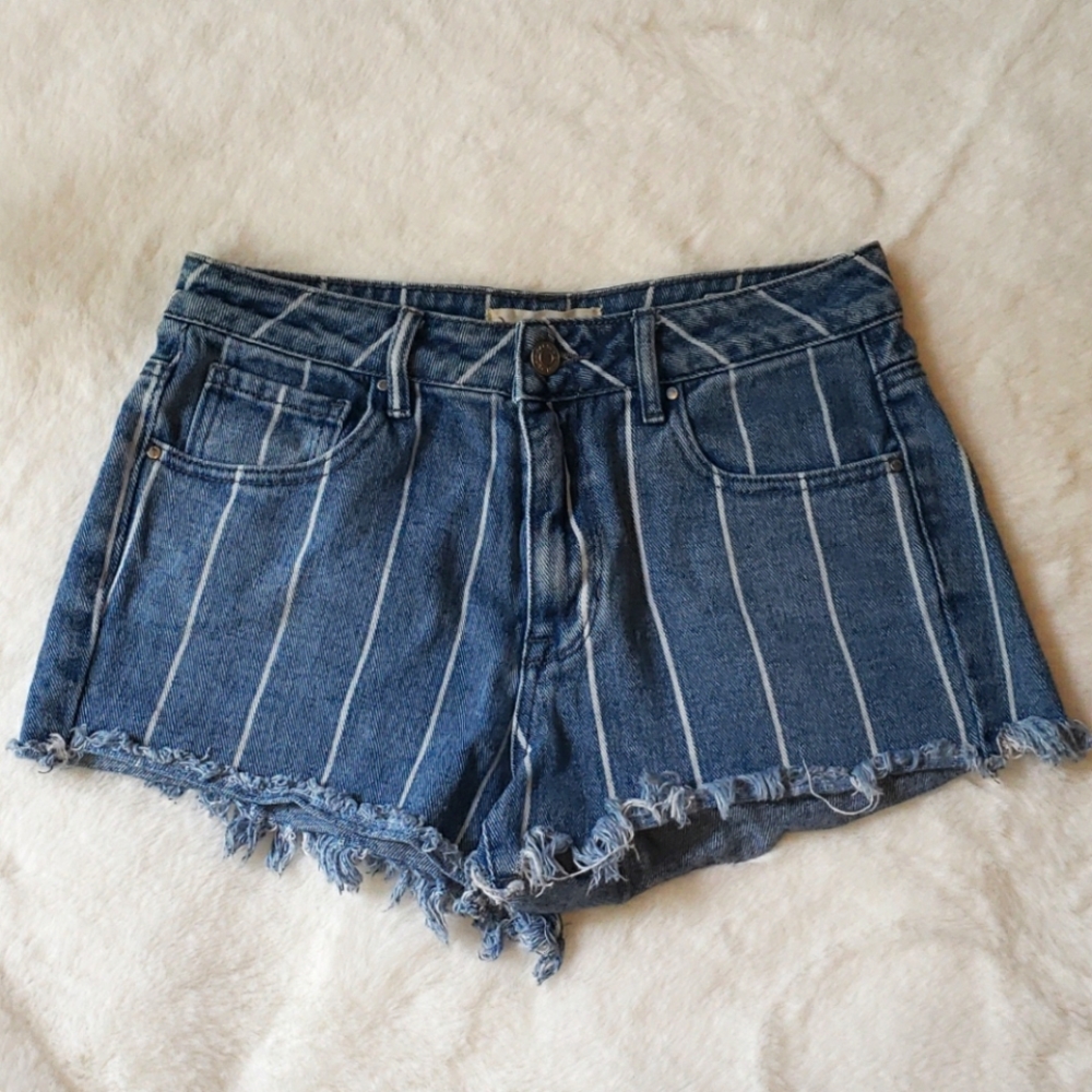 Pacsun Festival 100% Cotton Size Striped Shorts Size 26